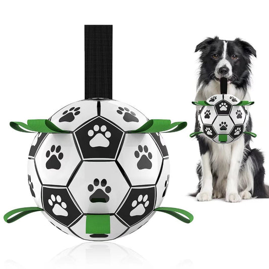 Interactive Dog Football Ball – Durable Outdoor Toy for Dogs