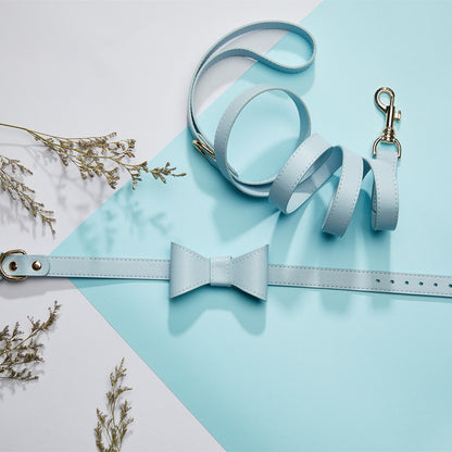 Pet Cute Bow Collar Leash Set
