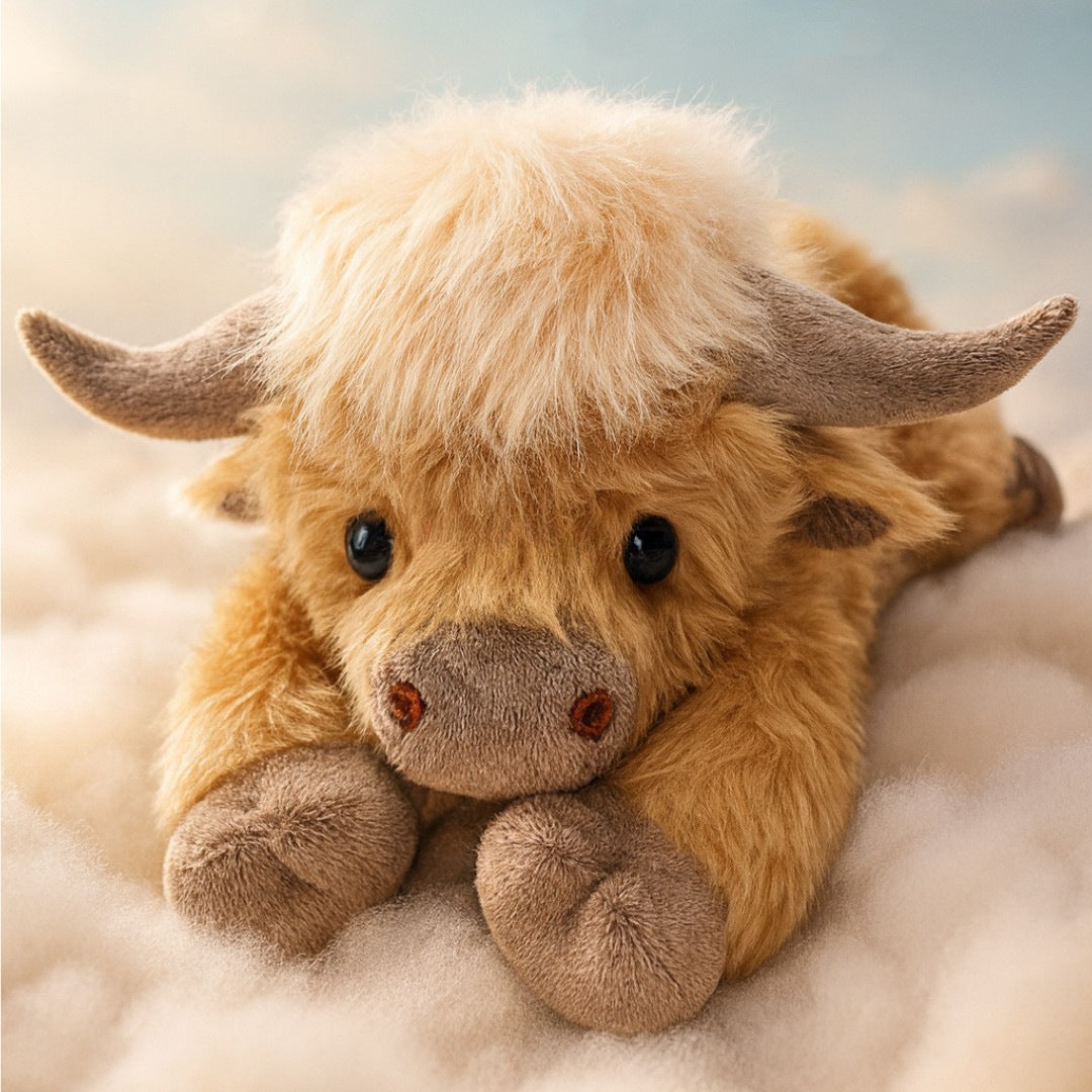 Highland Cow Plush Toy – Ultra-Soft Cozy Companion for Pets & Home