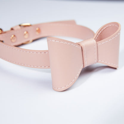 Pet Cute Bow Collar Leash Set